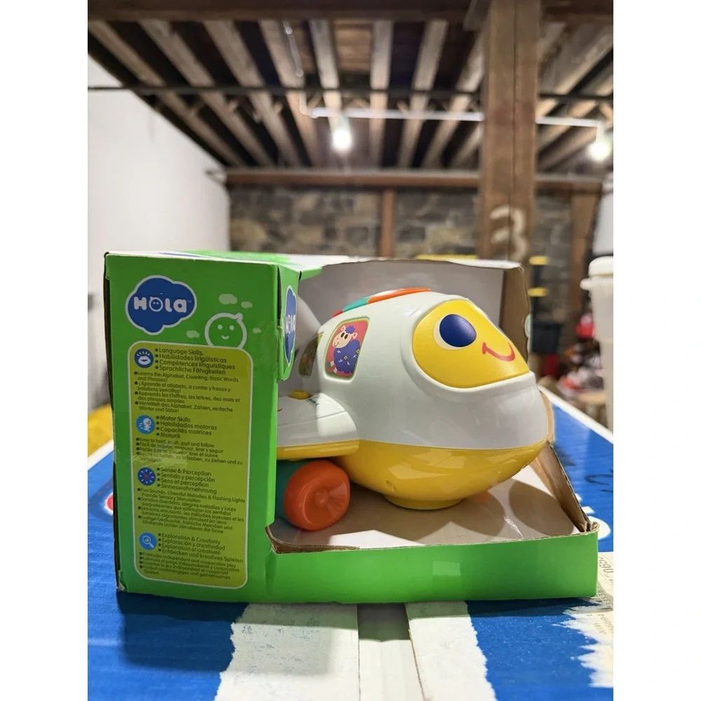 Hola Toy For Kid 12M+ Bump 'n Go Learning Plane - Battery Not Included - AS IS